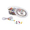 Hygloss Products Bucket O Beads, Barrel Pony, 6 x 9 mm, 400 Pieces, PK6 6822